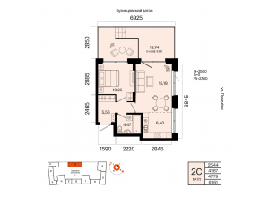 2-комн. · 47,8 м²