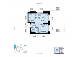 2-комн. · 38,7 м²