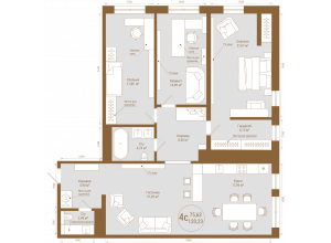 4-комн. · 120.2 м²
