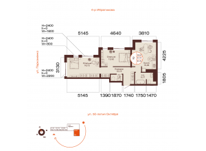 2-комн. · 61,8 м²