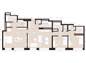 4-комн. · 107.8 м²