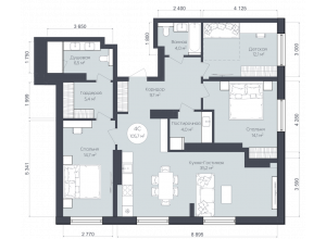 4-комн. · 105.7 м²