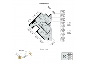 3-комн. · 91,5 м²