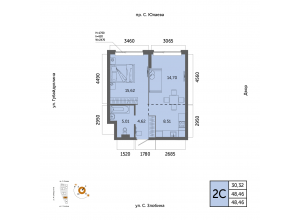 2-комн. · 48,5 м²