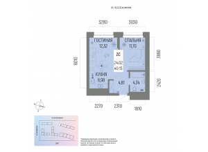 2-комн. · 40,2 м²